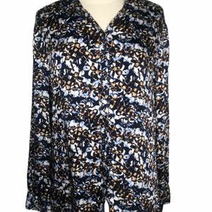Womens Button Front Blouse